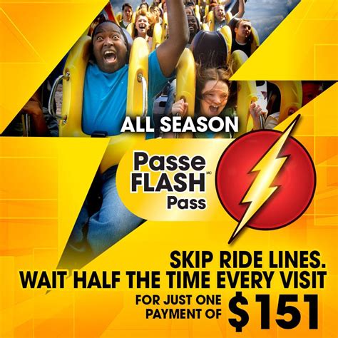 how much is a six flags flash pass